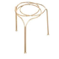 FLOW SCULPTURAL GOLD STOOL