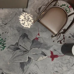 Flower Power 2 Gray Tapestry