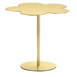 Flowers Large Brass Side Table by Stefano Giovannoni