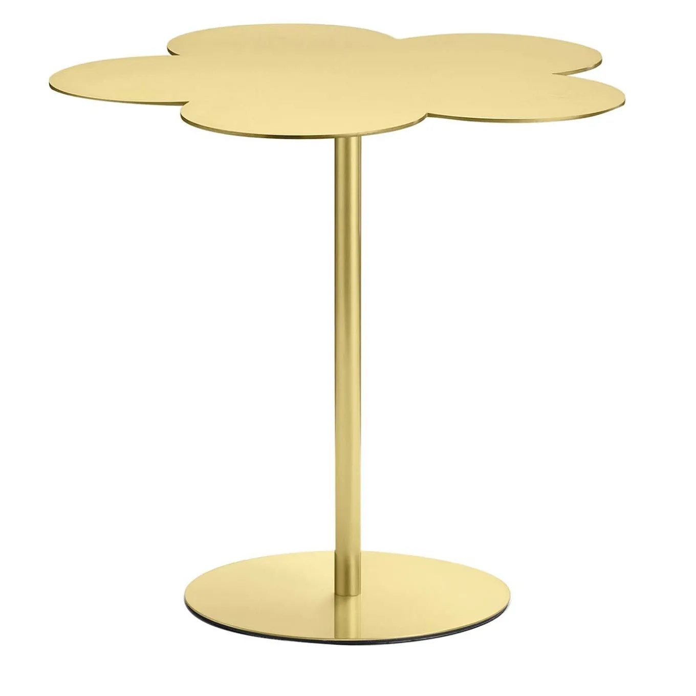 Flowers Large Brass Side Table by Stefano Giovannoni