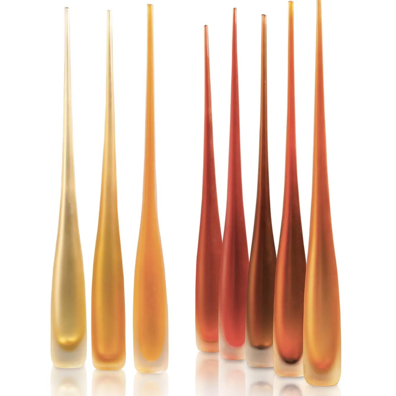 Flute Smeraldo Orange Vase
