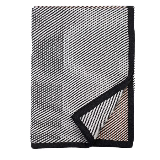 Flux 01 Wool Throw Blanket by Esther Van Schuylenbergh