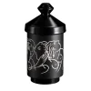 Foga Black Vase with Lid