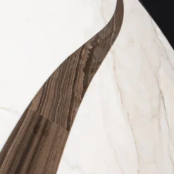 Foglia Table with Carrara Marble Top