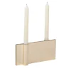 Folio Gold Candle Holder by Acconci-Bastiani