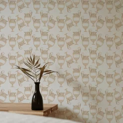 Fontana Bianco & Nocciola Wallpaper