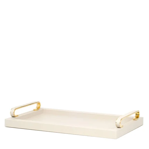Foscari Small Rectangular Beige Tray