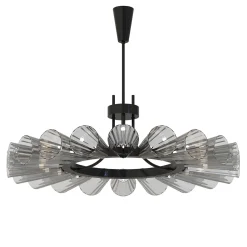 Foscarini 20-light Gray Murano Glass Modern Chandelier