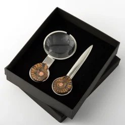 Fossiline Set of Paper Knife & Magnifying Glass by Nino Basso #2