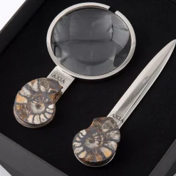 Fossiline Set of Paper Knife & Magnifying Glass by Nino Basso #1