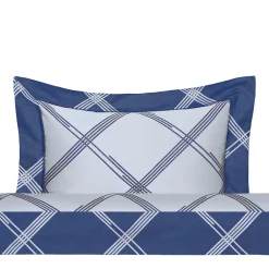 Four Generations Jacquard Blue China US Standard Sham