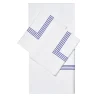 Four Generations White & Bright Blue US King Sheet Set