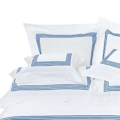 Four Generations White & Bright Blue US King Sheet Set