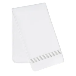 Four Generations White & Grey Bath Towel