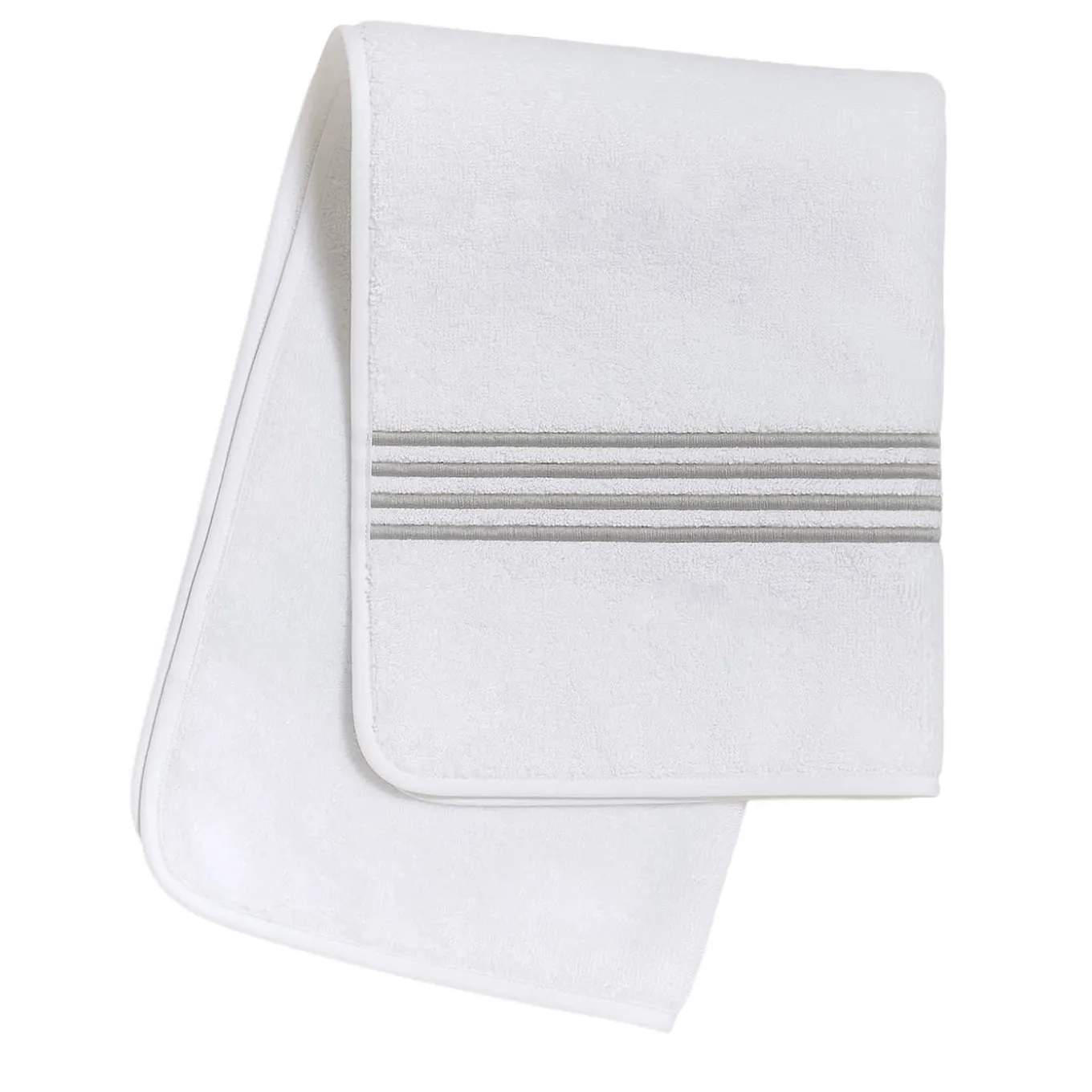 Four Generations White & Light Grey Hand Towel
