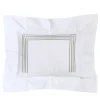 Four Generations White & Light Grey Boudoir Sham