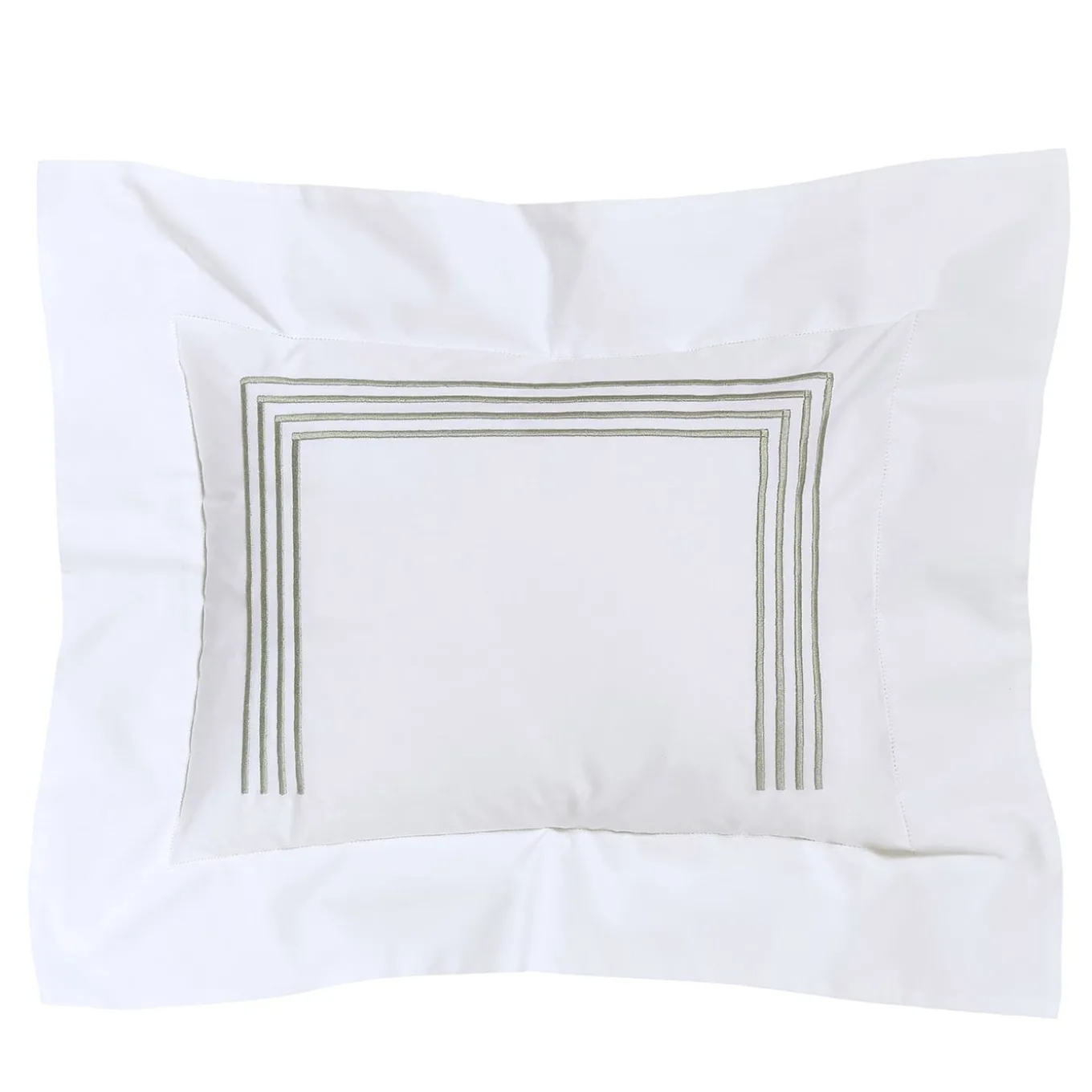 Four Generations White & Light Grey Boudoir Sham