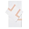 Four Generations White & Orange US King Sheet Set