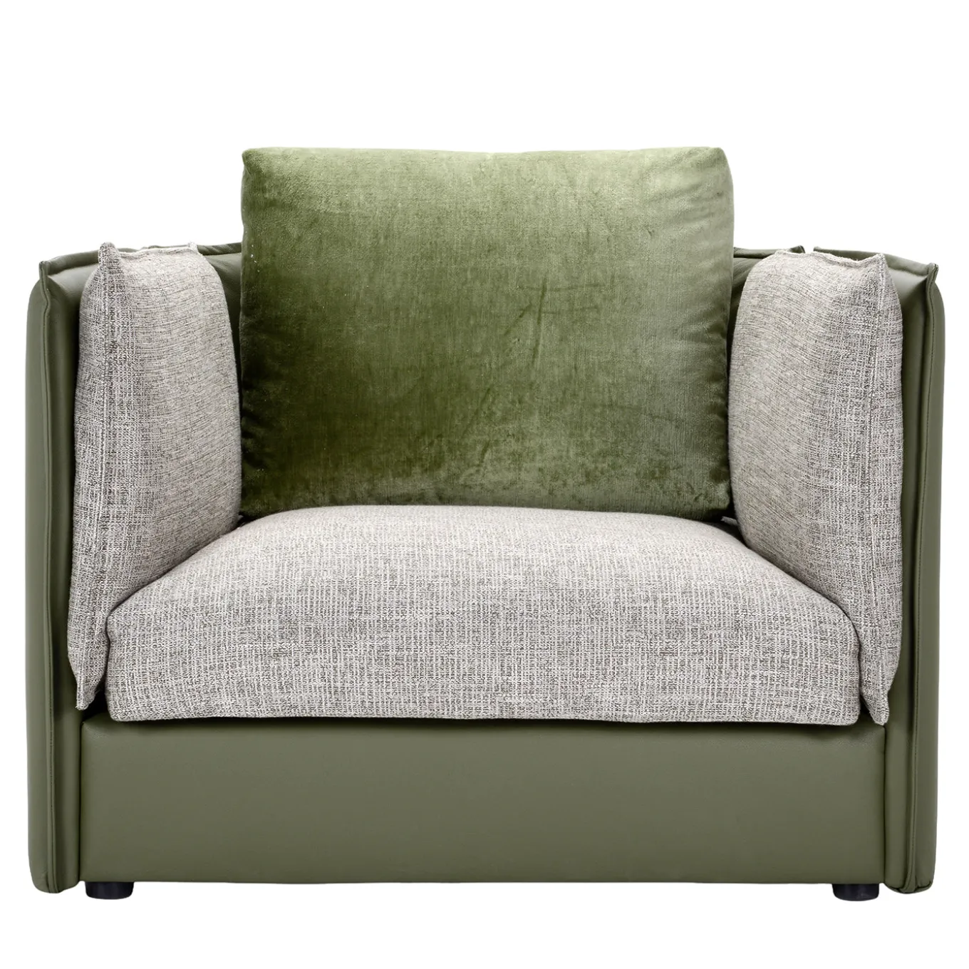 Foy Green Soft Armchair by Baldessari & Baldessari