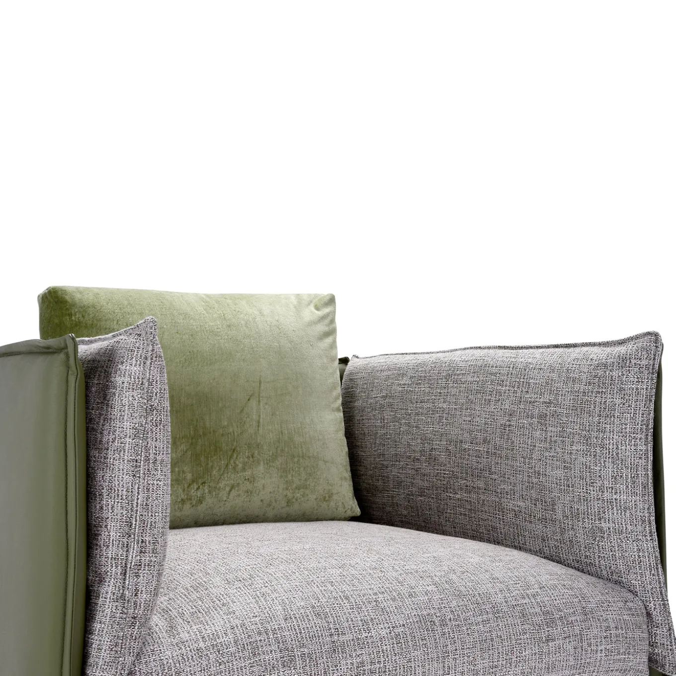 Foy Green Soft Armchair by Baldessari & Baldessari