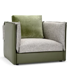 Foy Green Soft Armchair by Baldessari & Baldessari