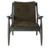Franklin Brown Nabuk Leather Armchair