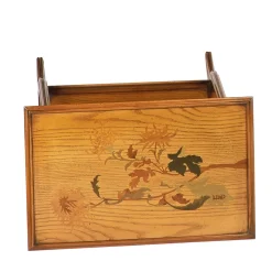 French Art Nouveau-Style Rectangular Side Table by Emile Gallè