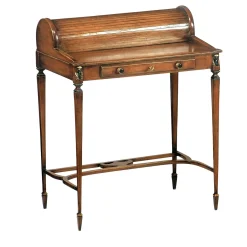 French Empire-Style Roll-Top Writing Desk #1