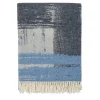 Fringed Brushstrokes-Effect Blanket