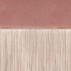Fringed Pink Two-Toned Bench