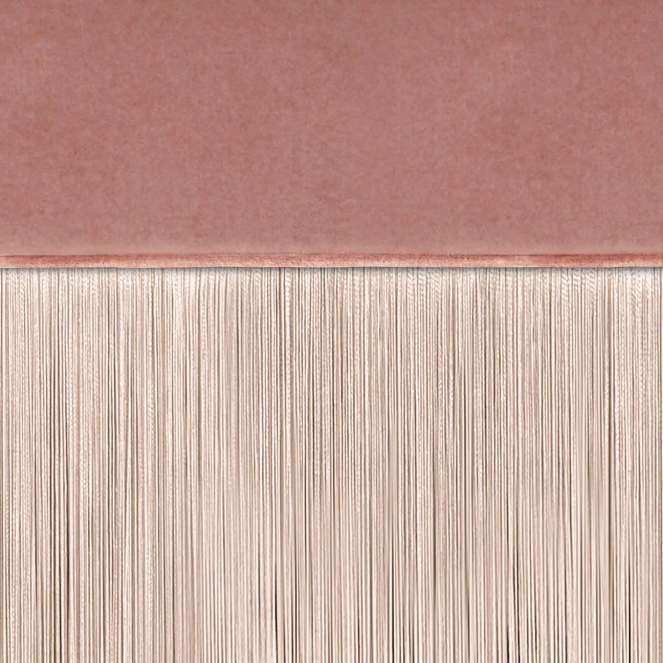 Fringed Pink Two-Toned Bench