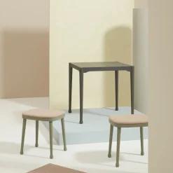Frisée 257 Green Stool by Cristina Celestino