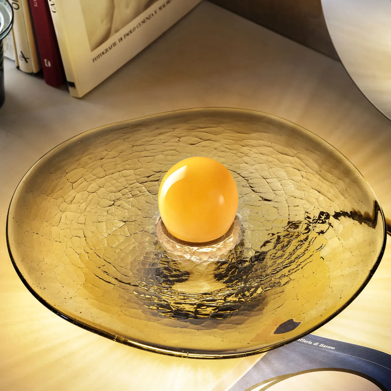 Full Moon Over High Water In Venice Murano Glass Table Lamp