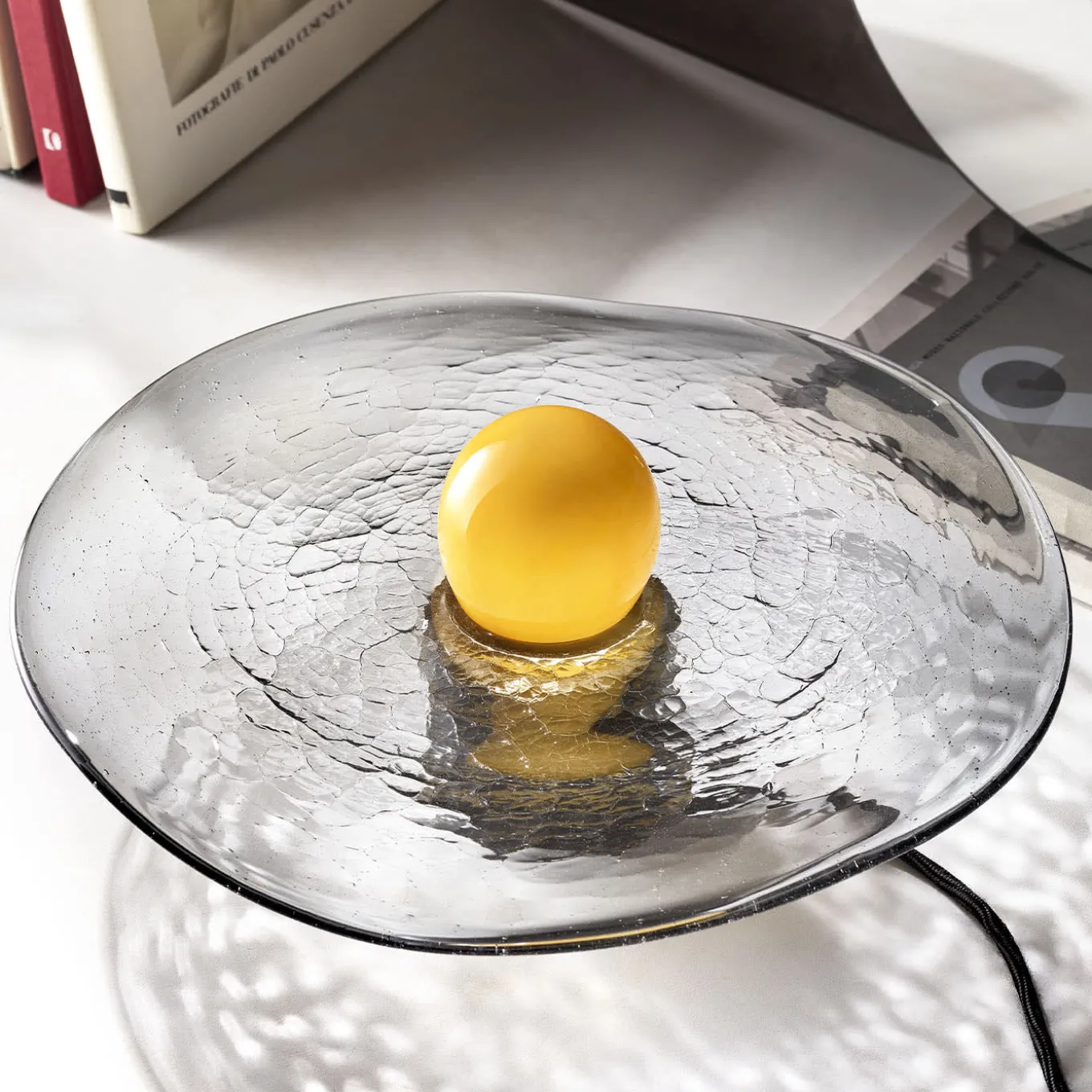 Full Moon Over High Water In Venice Murano Glass Table Lamp