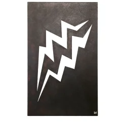 Fulmini Aluminum Sculpture Burn