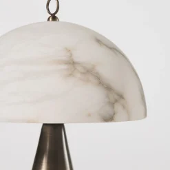 Funghetto Brushed Bronze & Alabaster Table Lamp