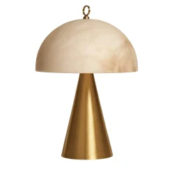 Funghetto Table Lamp in Satin Brass A