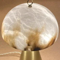 Funghetto Table Lamp in Satin Brass A