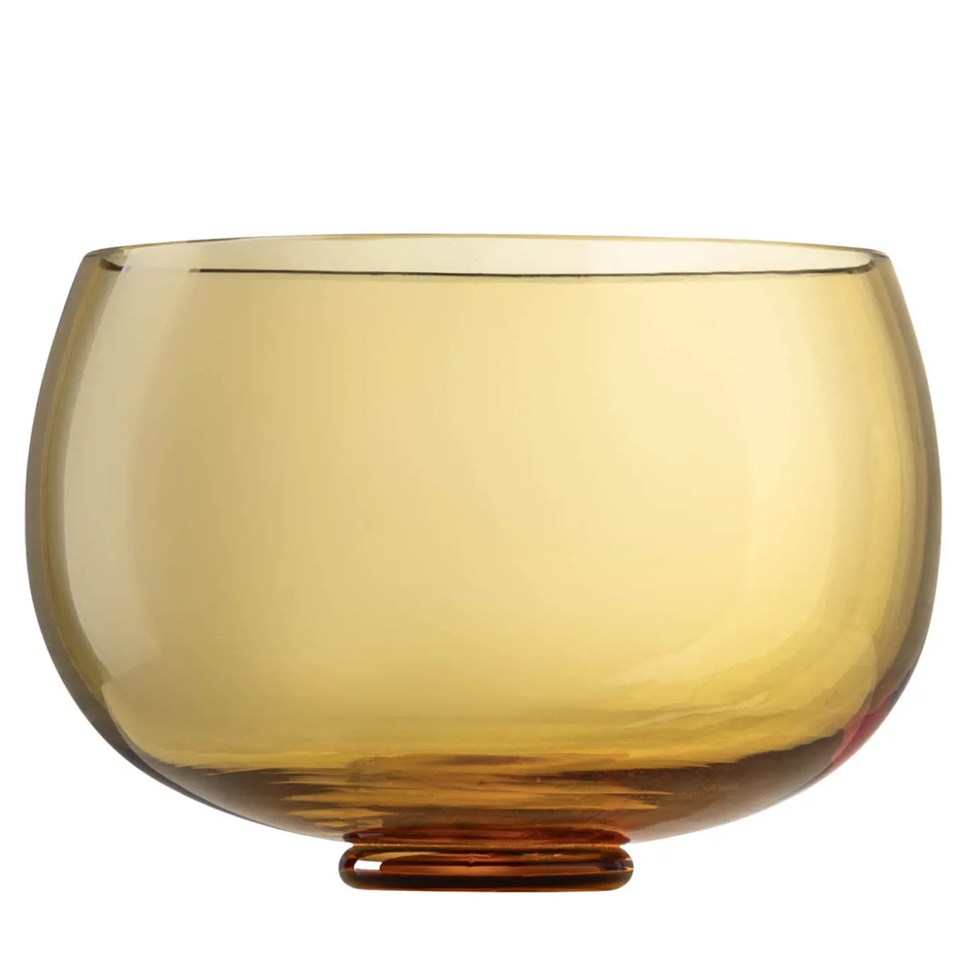 Fungo Amber Murano Glass Bowl