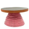 Fungo Ciccia Metallic Bronze and Pink Cake Stand