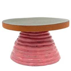 Fungo Ciccia Metallic Bronze and Pink Cake Stand