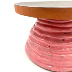 Fungo Ciccia Metallic Bronze and Pink Cake Stand