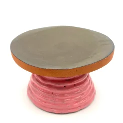 Fungo Ciccia Metallic Bronze and Pink Cake Stand