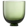 Fungo Green Murano Glass Wine Glass