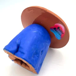 Fungo Rock Egyptian Blue and Powder Pink Cake Stand