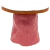 Fungo Rock Pink and Shiny White Cake Stand