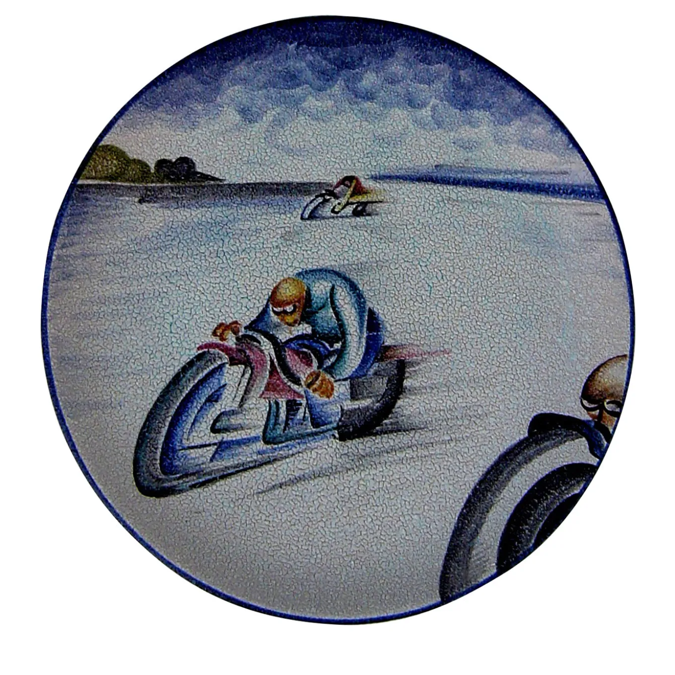 Futuristic Motorcyclist Plate