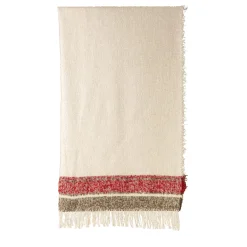 Futuro Fringed Striped Polychrome Blanket