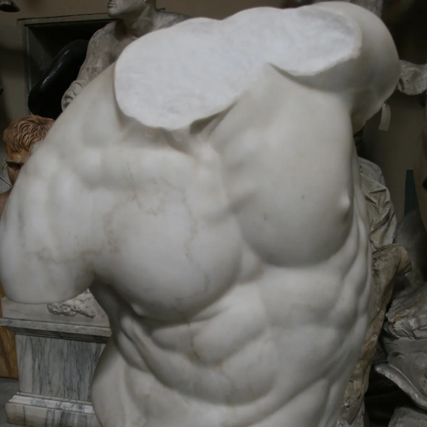 Gaddi Torso Marble Sculpture
