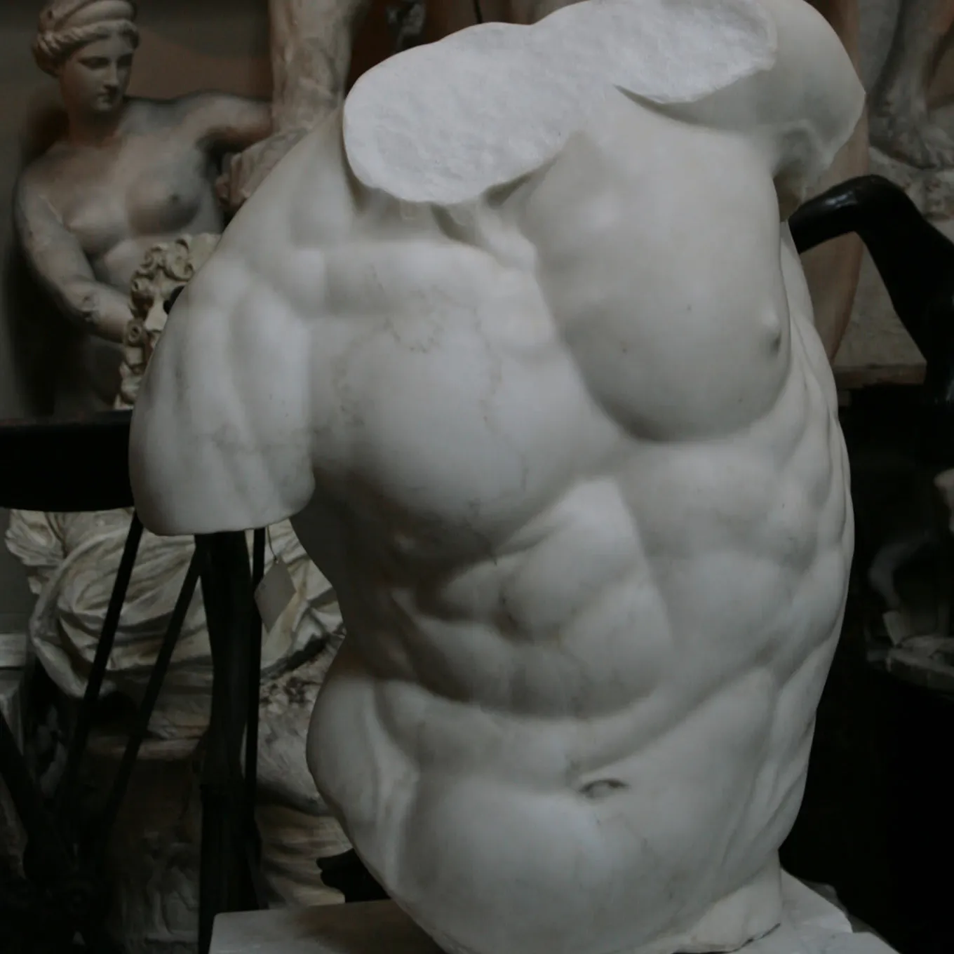 Gaddi Torso Marble Sculpture